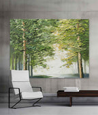 Canvas 3D Textured Forest Landscape Painting