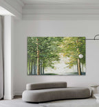 Canvas 3D Textured Forest Landscape Painting