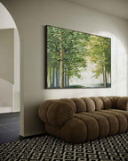 Canvas 3D Textured Forest Landscape Painting
