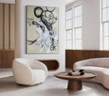 Expressionist Mickey Mouse Painting Graffiti Black White