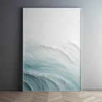 3D Textured Ocean Waves Coastal Wall Art