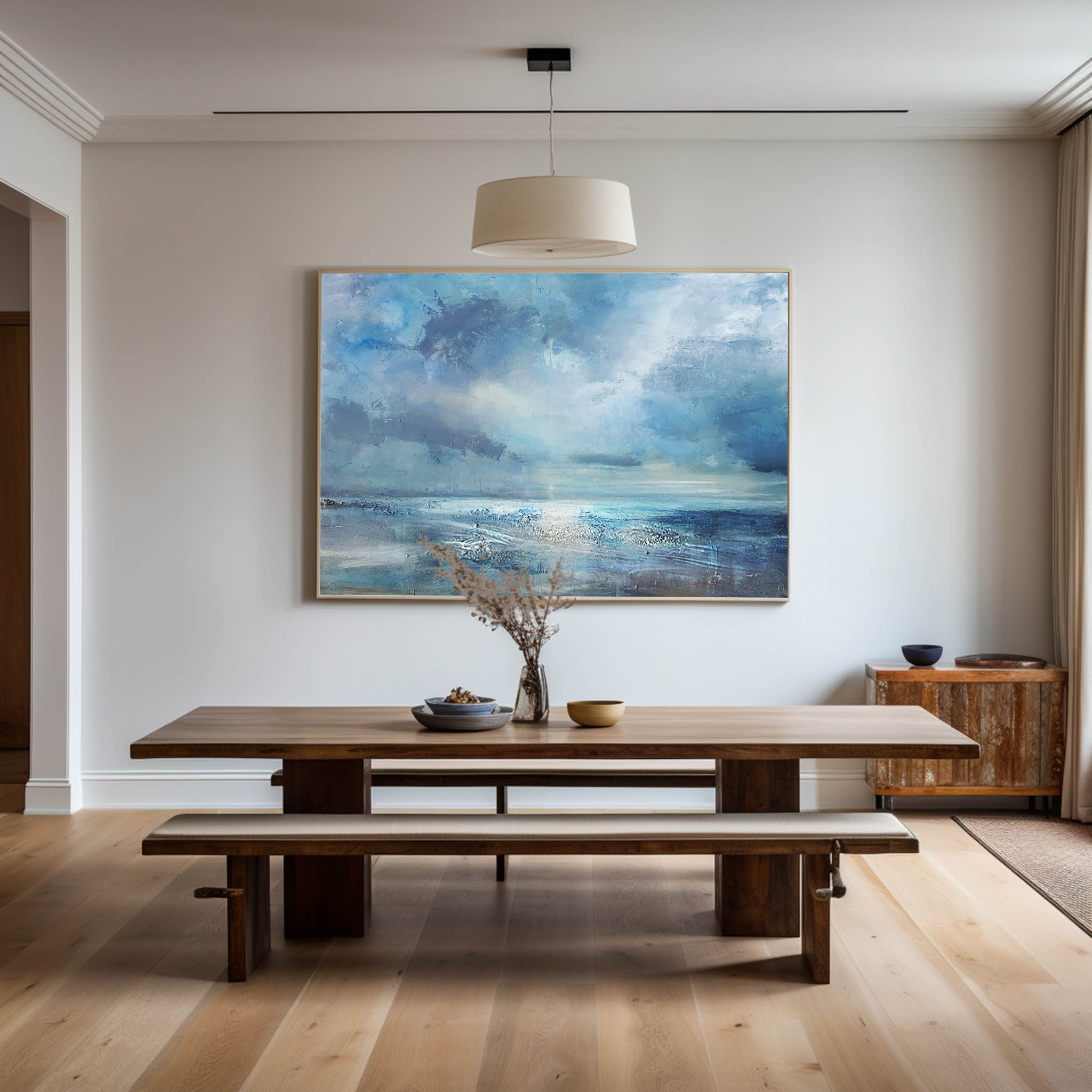 Luminous Seascape Painting Horizontal