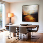 Sunset Inspired Landscape Oil Painting