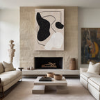 Wabi-Sabi Organic Abstract Oil Painting Hand Painted