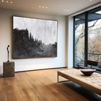 Monochromatic Forest Landscape Painting