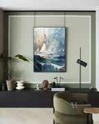 Wall Art Abstract Dynamic Ocean Wave Seascape