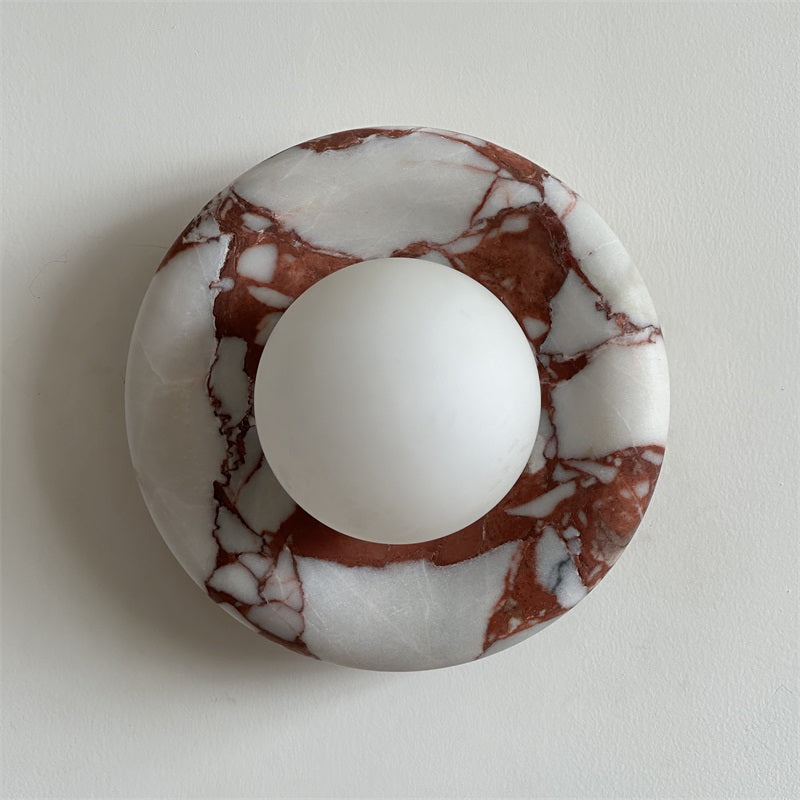 Hako Wall Light Indoore in Marbre - Red Bvlgari-B182