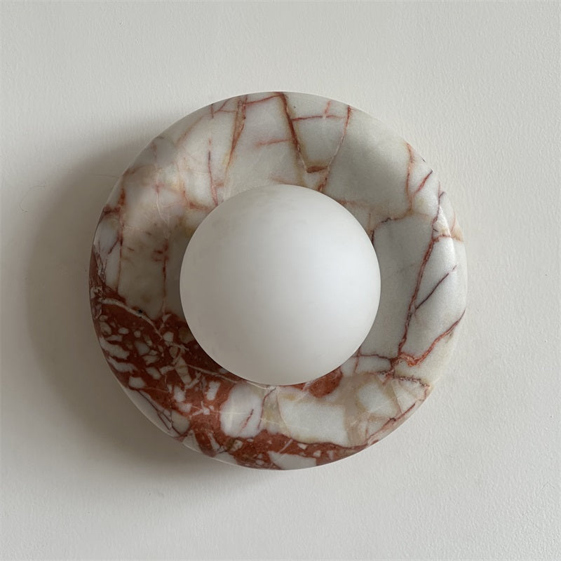 Hako Wall Light Indoore in Marbre - Red Bvlgari-B188