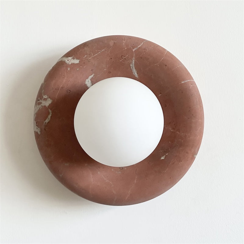 Hako Wall Light Indoore in Marbre - Red Corail B154