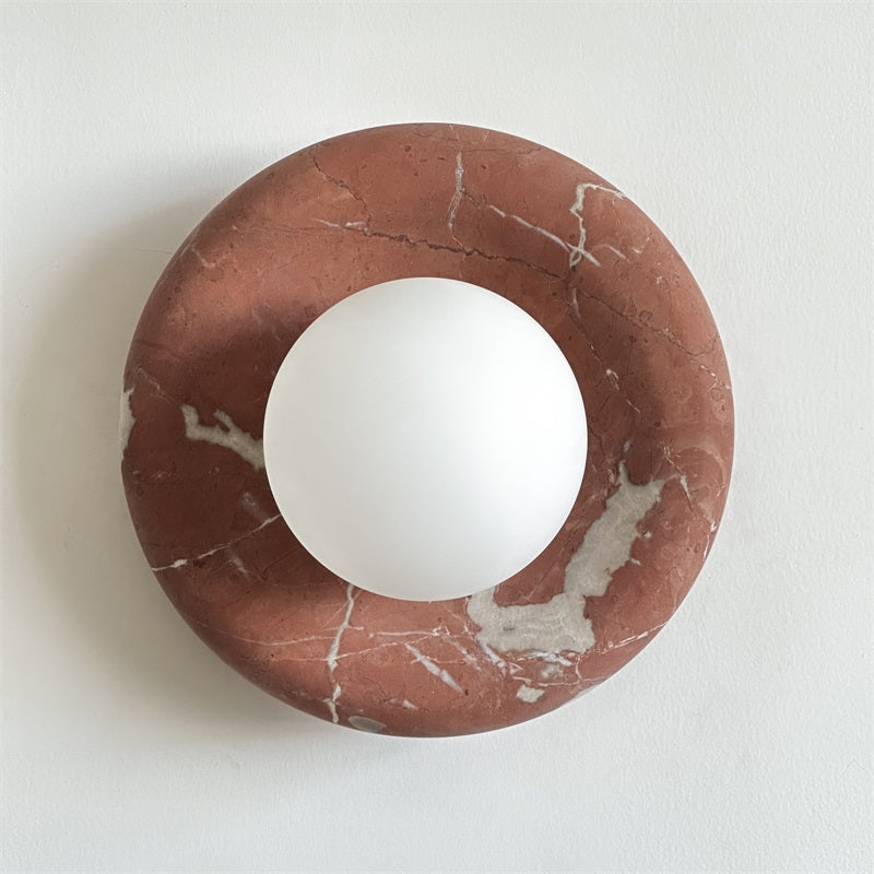 Hako Wall Light Indoore in Marbre - Red Corail B164
