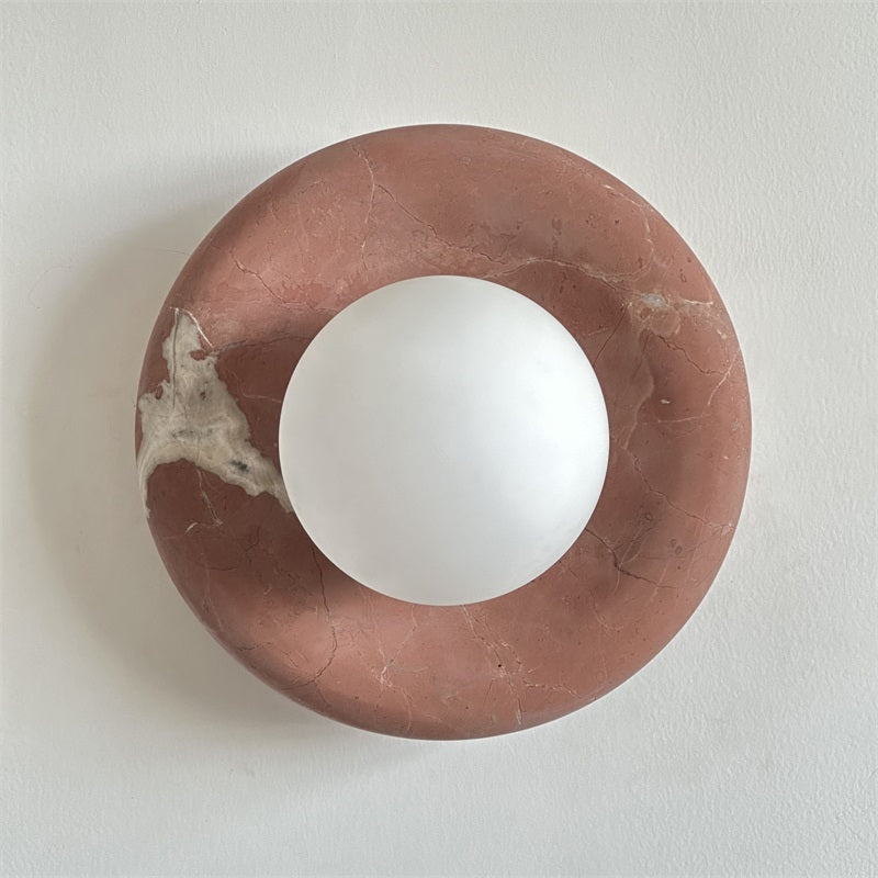 Hako Wall Light Indoore in Marbre - Red Corail B171