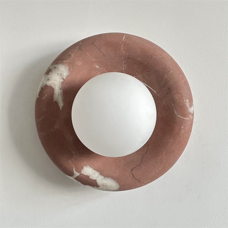 Hako Wall Light Indoore in Marbre - Red Corail B173