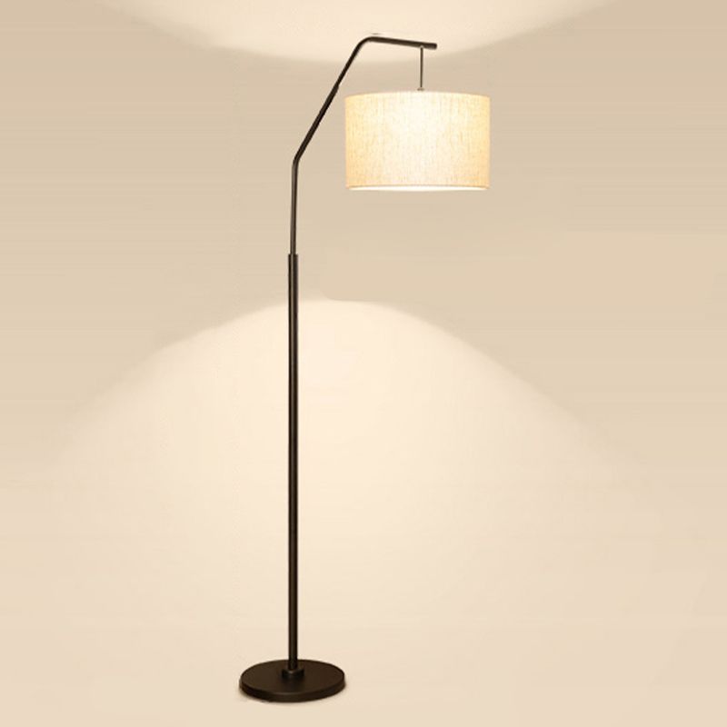 Eryn Cylinder Shape Floor Lamp, Over Arching Floor Lamp, Unique