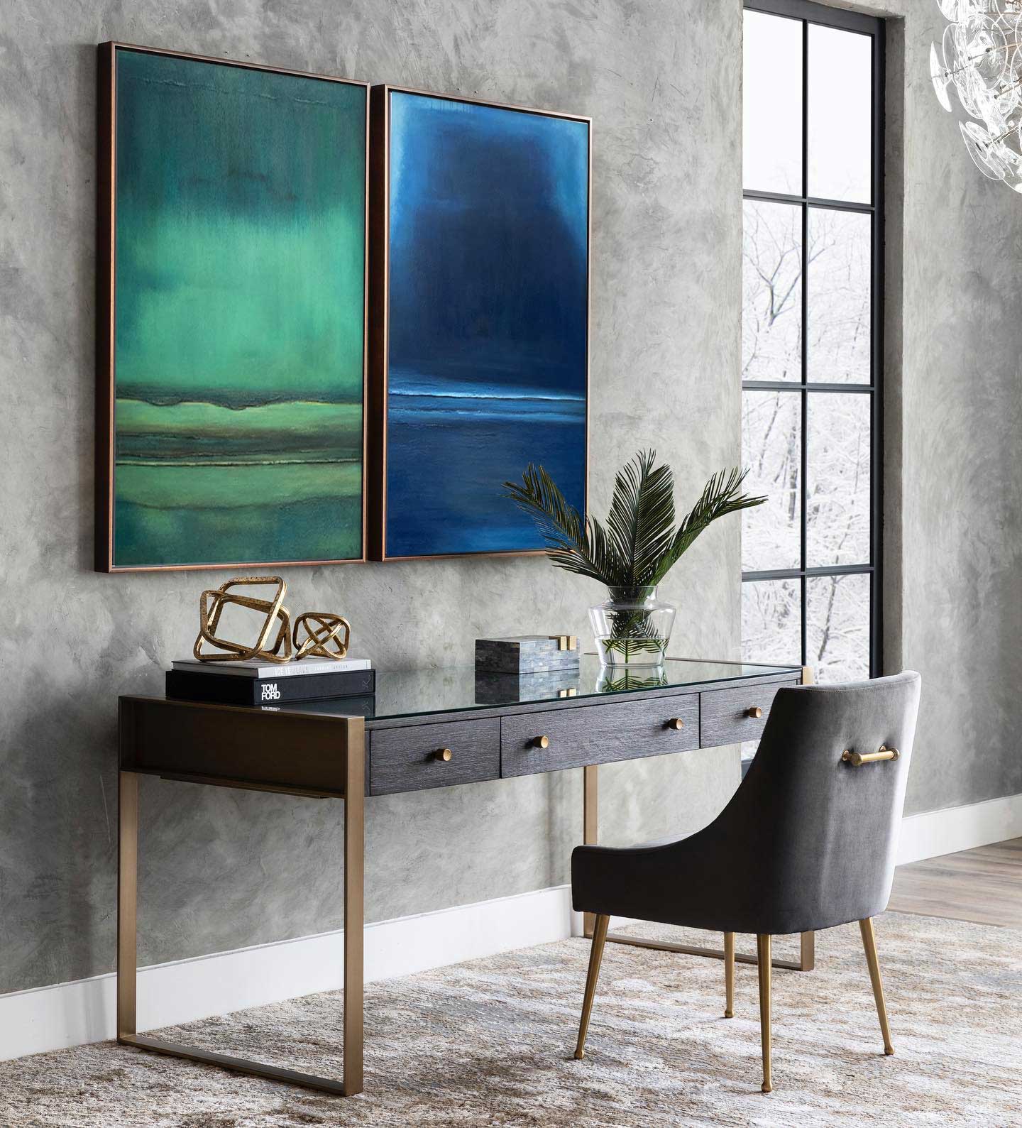 Minimalist Landscape Diptych Wall Art