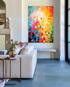 Wall Art Abstract Minimalist Bold Color