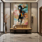 Horse Vibrant Horse Painting Colorful Impasto