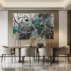 Textured Splatter Oil Painting Dynamic Strokes