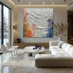 Wall Art Abstract Floral Textured Modern