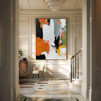 Bold Impasto Abstract Oil Painting