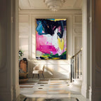 Vibrant Abstract Expressionist Impasto Painting