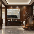 Neutral Textured Layered Block Oil Painting Modern