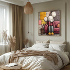 Kaws Style Pop Art Impasto Painting