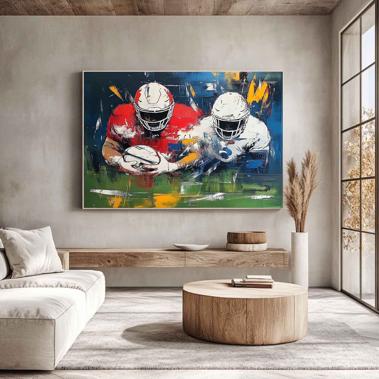 Pop Art Canvas Intense American Match Painting