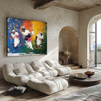 Dynamic American Football Player Painting