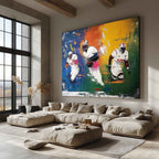 Dynamic American Football Player Painting