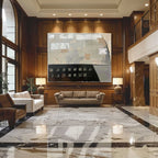 Neutral Textured Layered Block Oil Painting Modern
