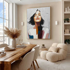 Peaceful Contemplation 3D Impasto Painting