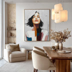 Peaceful Contemplation 3D Impasto Painting