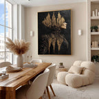 Golden Empress Mixed Media Painting
