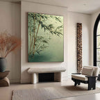 Oriental Bamboo Forest 3D Impasto Painting