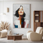 Peaceful Contemplation 3D Impasto Painting