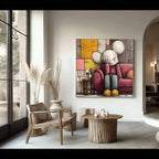 Kaws Style Pop Art Impasto Painting
