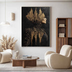 Golden Empress Mixed Media Painting