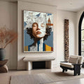 Surreal City Portrait Art Oil Painting