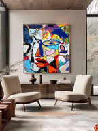 Graffiti Abstract Cubist Faces Painting