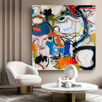 Abstract Expressionist Face Painting