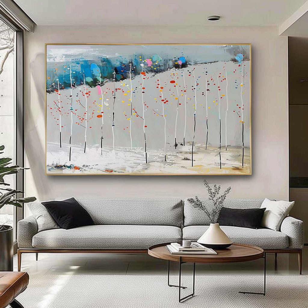 Wall Art Abstract Landscape Misty Atmospheric Winter
