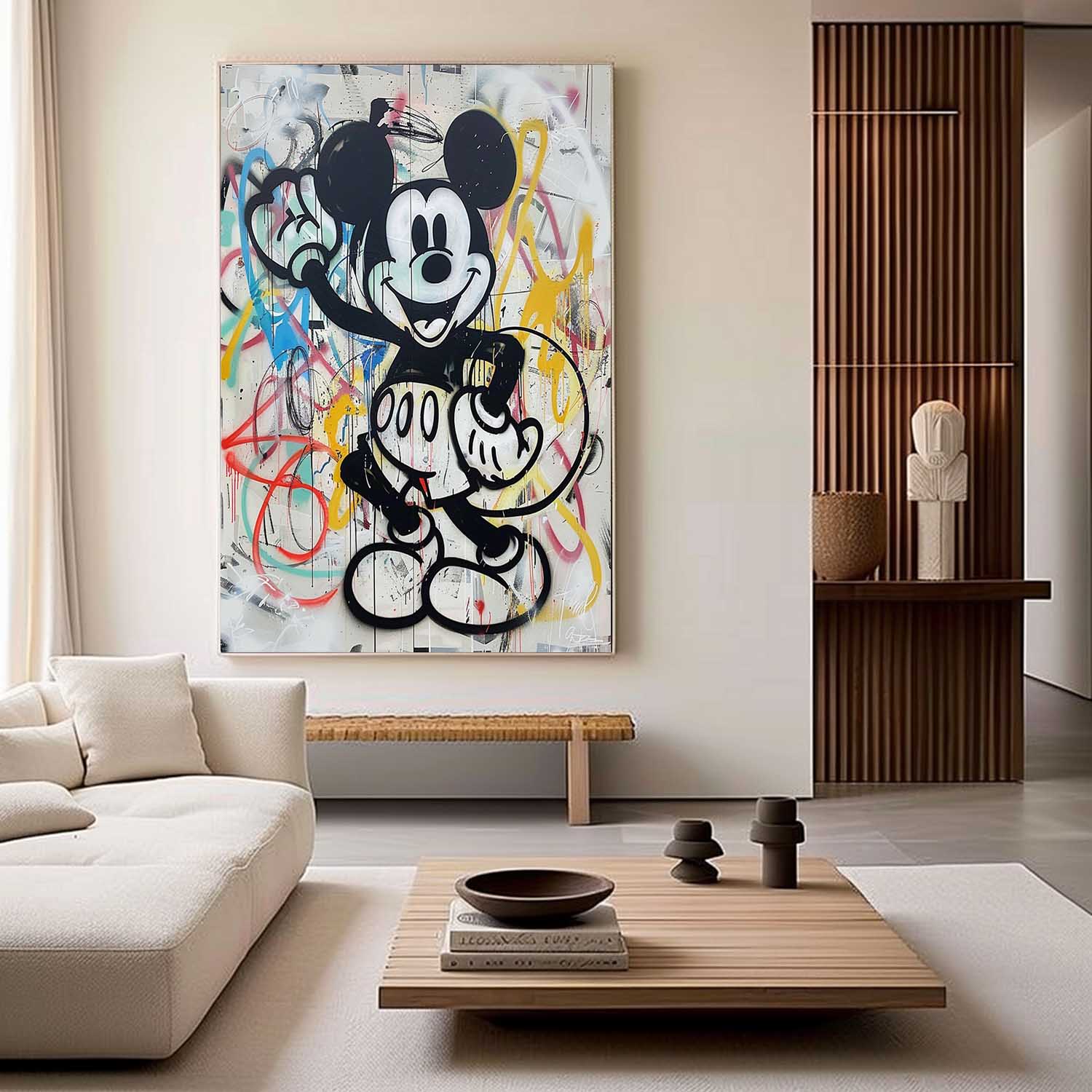 Wall Art Abstract Graffiti Whimsical Naive