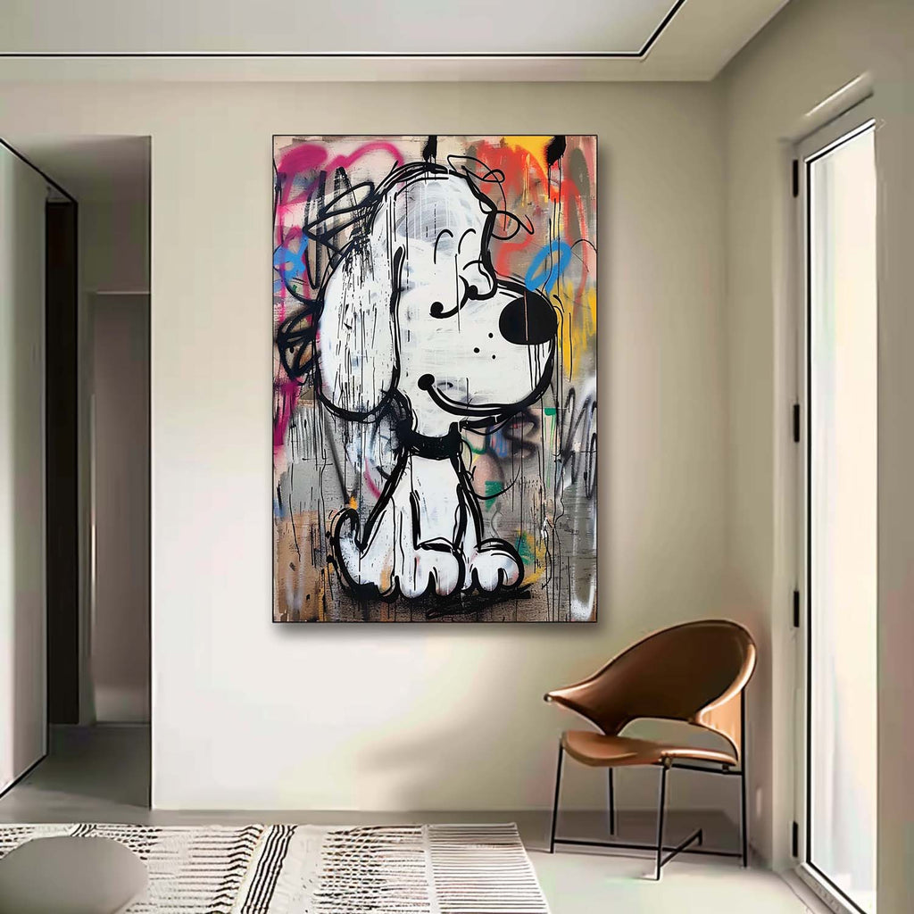 Pop Art Graffiti Style Snoopy Painting