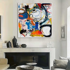 Abstract Expressionist Face Painting