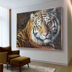 Hyperrealism Majestic Tiger Realistic Oil Painting