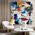 Wall Art Abstract Graffiti Colorful Fashion