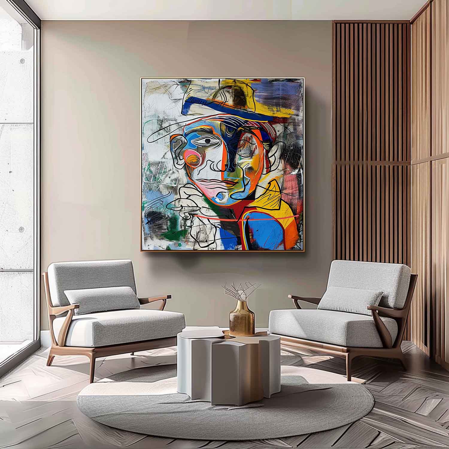 Crayon Abstract Graffiti Art