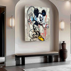 Wall Art Abstract Graffiti Mickey Pop Modern