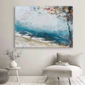 Abstract Coastal Autumn Tree Oil Painting
