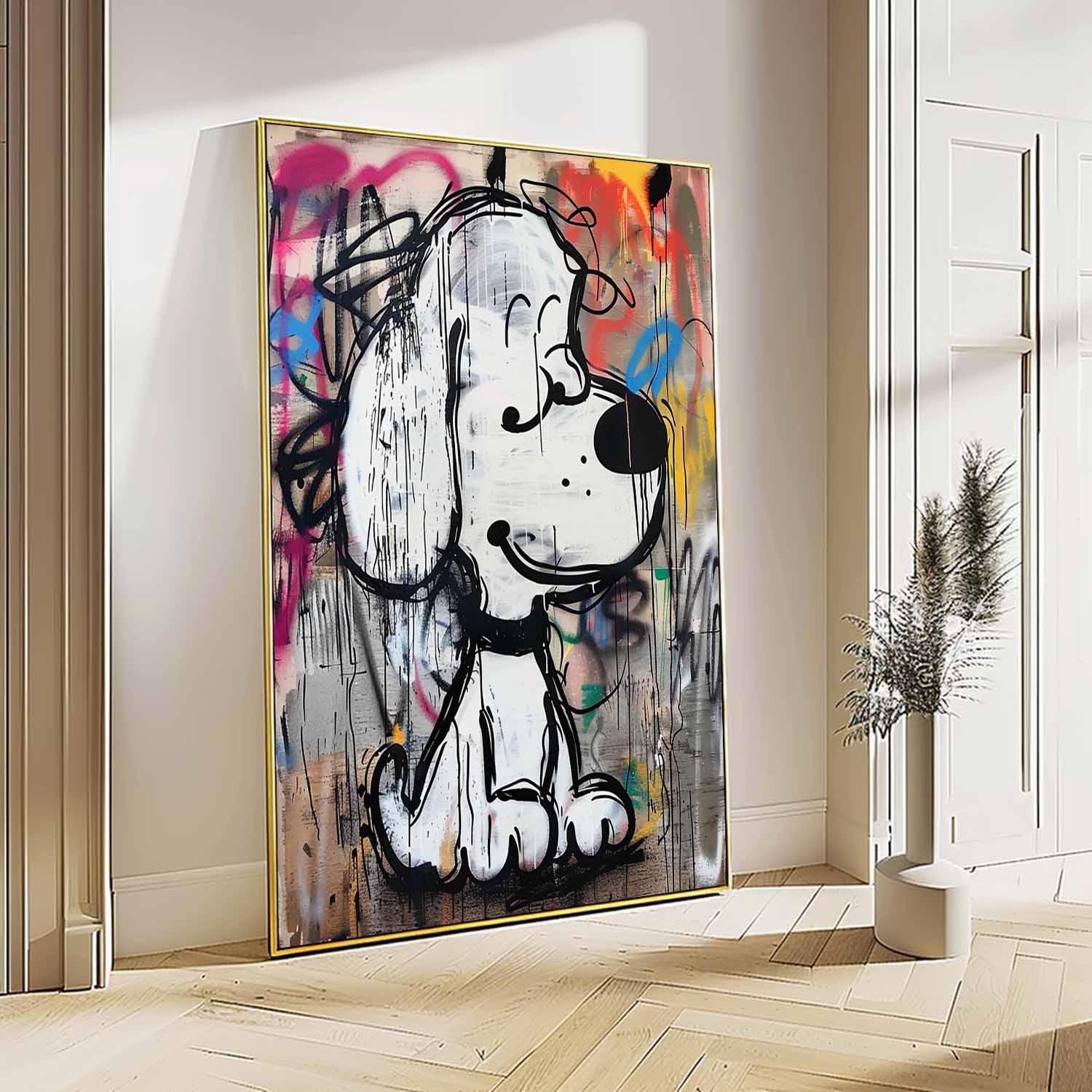 Pop Art Graffiti Style Snoopy Painting